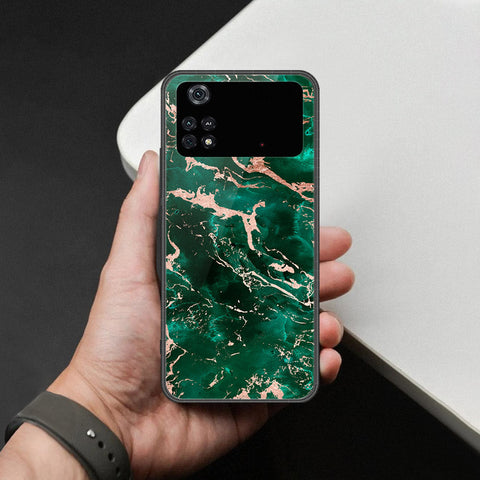 Xiaomi Poco M4 Pro Cover - Colorful Marble Series - HQ Ultra Shine Premium Infinity Glass Soft Silicon Borders Case