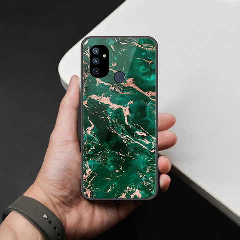 OnePlus Nord N100 Cover - Colorful Marble Series - HQ Ultra Shine Premium Infinity Glass Soft Silicon Borders Case