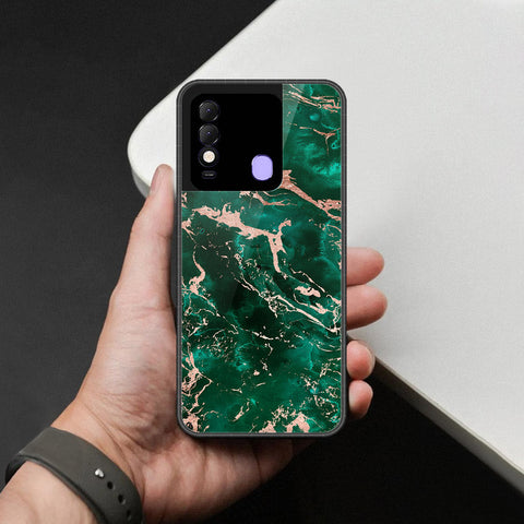Tecno Spark 8 Cover - Colorful Marble Series - HQ Ultra Shine Premium Infinity Glass Soft Silicon Borders Case