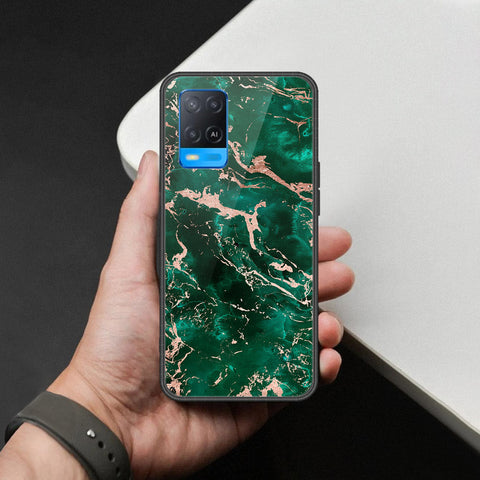 Oppo A54 4G Cover - Colorful Marble Series - HQ Ultra Shine Premium Infinity Glass Soft Silicon Borders Case