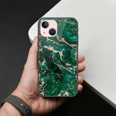 iPhone 14 - Colorful Marble Series - HQ Ultra Shine Premium Infinity Glass Soft Silicon Borders Case