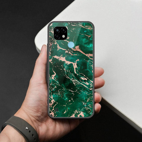 Realme C21 Cover - Colorful Marble Series - HQ Ultra Shine Premium Infinity Glass Soft Silicon Borders Case