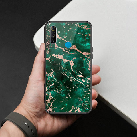 Realme 5s Cover - Colorful Marble Series - HQ Ultra Shine Premium Infinity Glass Soft Silicon Borders Case