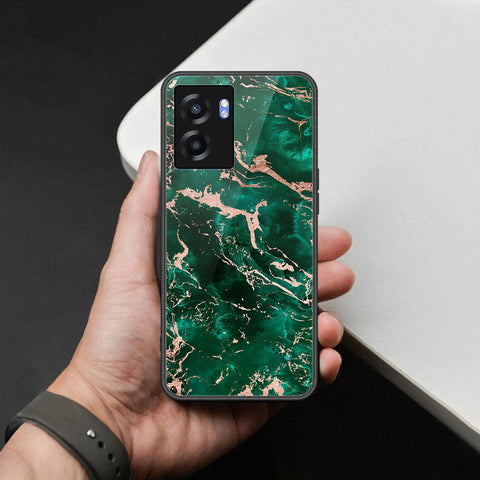 OnePlus Nord N300 Cover - Colorful Marble Series - HQ Ultra Shine Premium Infinity Glass Soft Silicon Borders Case