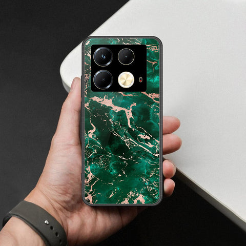 Infinix Note 40 Cover - Colorful Marble Series - HQ Ultra Shine Premium Infinity Glass Soft Silicon Borders Case