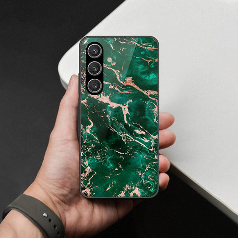 Samsung Galaxy S25 Cover - Colorful Marble Series - HQ Ultra Shine Premium Infinity Glass Soft Silicon Borders Case