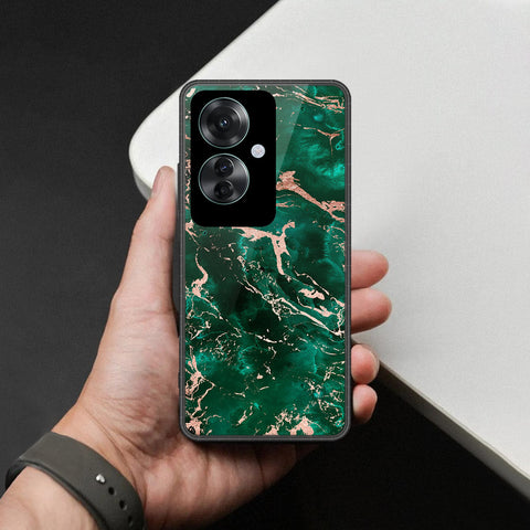 Oppo Reno 11F 5G Cover - Colorful Marble Series - HQ Ultra Shine Premium Infinity Glass Soft Silicon Borders Case