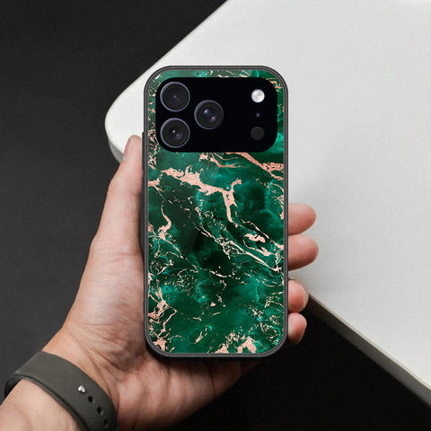 iPhone 17 Pro - Colorful Marble Series - HQ Ultra Shine Premium Infinity Glass Soft Silicon Borders Case
