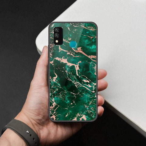 Huawei Y8s Cover - Colorful Marble Series - HQ Ultra Shine Premium Infinity Glass Soft Silicon Borders Case