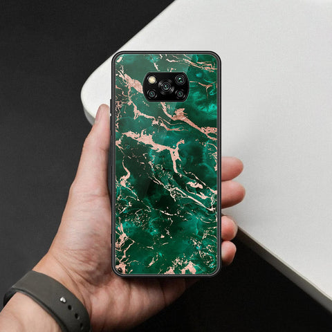 Xiaomi Poco X3 Pro Cover - Colorful Marble Series - HQ Ultra Shine Premium Infinity Glass Soft Silicon Borders Case