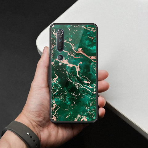 Xiaomi Mi 10 Cover - Colorful Marble Series - HQ Ultra Shine Premium Infinity Glass Soft Silicon Borders Case