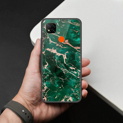 Xiaomi Poco C3 Cover - Colorful Marble Series - HQ Ultra Shine Premium Infinity Glass Soft Silicon Borders Case