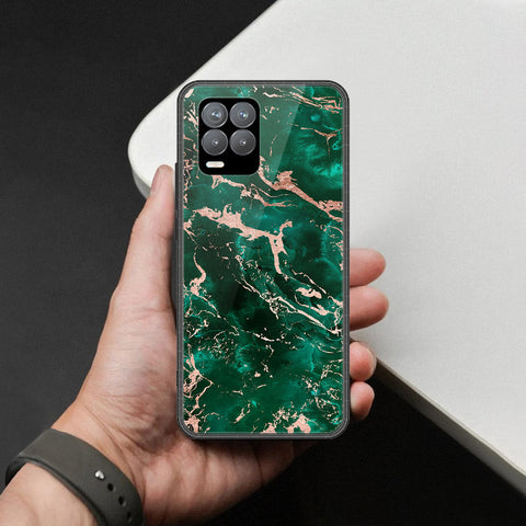 Realme 8 Pro Cover - Colorful Marble Series - HQ Ultra Shine Premium Infinity Glass Soft Silicon Borders Case