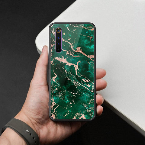 Realme X3 SuperZoom Cover - Colorful Marble Series - HQ Ultra Shine Premium Infinity Glass Soft Silicon Borders Case