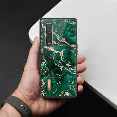 Oppo Find X2 Pro Cover - Colorful Marble Series - HQ Ultra Shine Premium Infinity Glass Soft Silicon Borders Case