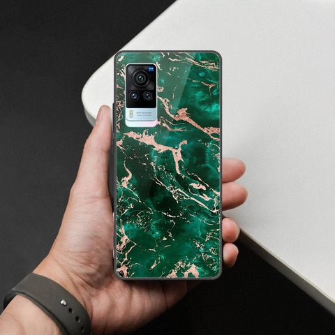 Vivo X60 Pro Cover - Colorful Marble Series - HQ Ultra Shine Premium Infinity Glass Soft Silicon Borders Case
