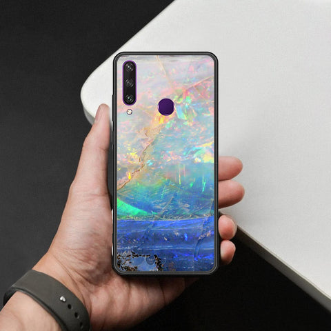 Honor 7A Cover - Colorful Marble Series - HQ Ultra Shine Premium Infinity Glass Soft Silicon Borders Case