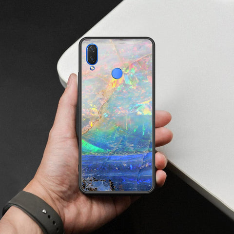 Huawei Enjoy 9 Plus Cover - Colorful Marble Series - HQ Ultra Shine Premium Infinity Glass Soft Silicon Borders Case