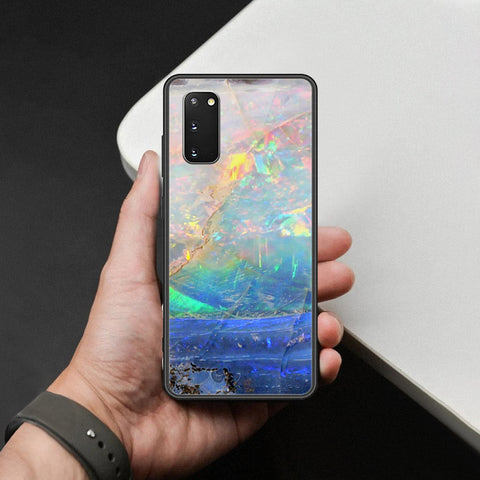 Samsung Galaxy S20 Plus Cover - Colorful Marble Series - HQ Ultra Shine Premium Infinity Glass Soft Silicon Borders Case