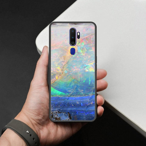Oppo A5 2020 Cover - Colorful Marble Series - HQ Ultra Shine Premium Infinity Glass Soft Silicon Borders Case