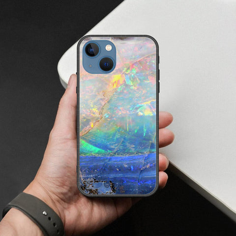 iPhone 13 Cover - Colorful Marble Series - HQ Ultra Shine Premium Infinity Glass Soft Silicon Borders Case