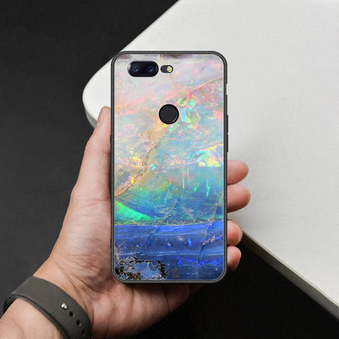 OnePlus 5T Cover - Colorful Marble Series - HQ Ultra Shine Premium Infinity Glass Soft Silicon Borders Case