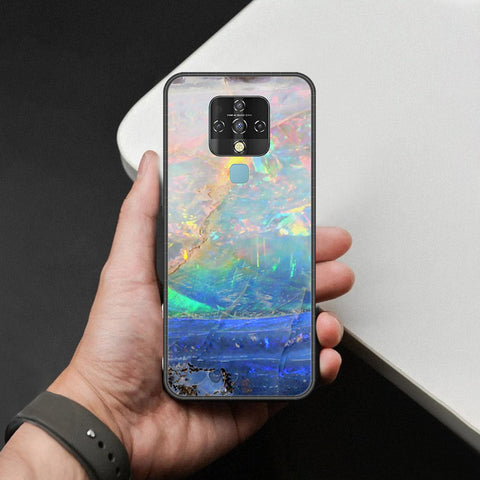 Tecno Camon 16 Pro Cover - Colorful Marble Series - HQ Ultra Shine Premium Infinity Glass Soft Silicon Borders Case