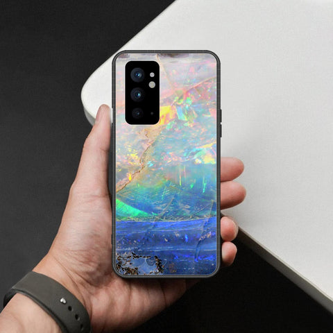 OnePlus 9RT 5G Cover - Colorful Marble Series - HQ Ultra Shine Premium Infinity Glass Soft Silicon Borders Case
