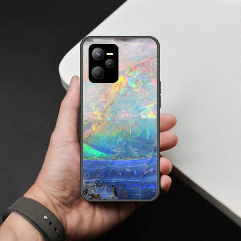 Realme C35 Cover - Colorful Marble Series - HQ Ultra Shine Premium Infinity Glass Soft Silicon Borders Case