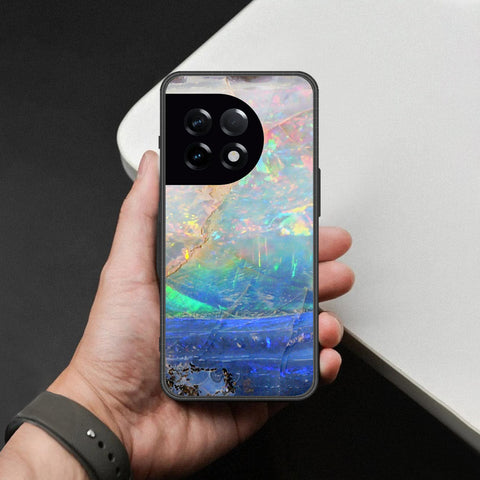 OnePlus 11 Cover - Colorful Marble Series - HQ Ultra Shine Premium Infinity Glass Soft Silicon Borders Case