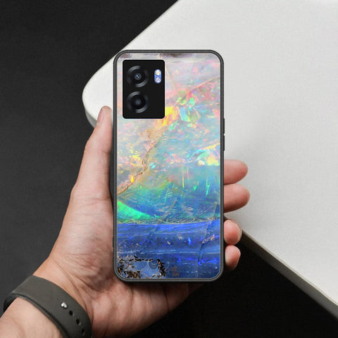 Realme V23 Cover - Colorful Marble Series - HQ Ultra Shine Premium Infinity Glass Soft Silicon Borders Case