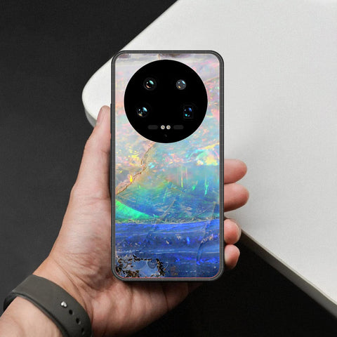 Xiaomi 14 Ultra Cover - Colorful Marble Series - HQ Ultra Shine Premium Infinity Glass Soft Silicon Borders Case