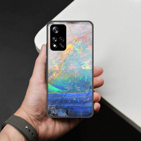 Xiaomi 11i Cover - Colorful Marble Series - HQ Ultra Shine Premium Infinity Glass Soft Silicon Borders Case