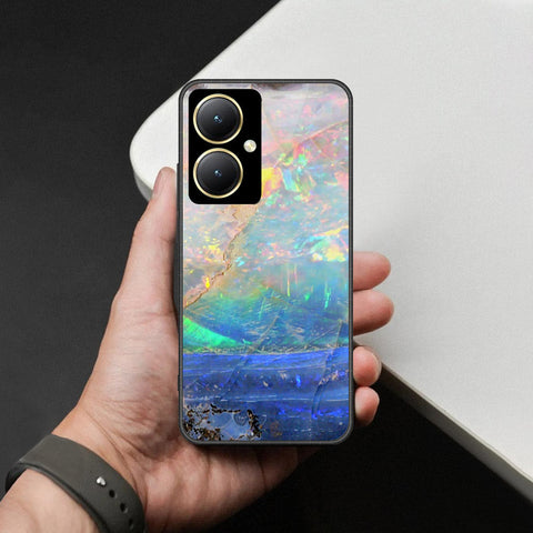 Vivo Y35 Plus Cover - Colorful Marble Series - HQ Ultra Shine Premium Infinity Glass Soft Silicon Borders Case