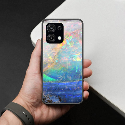Oppo F31 Cover - Colorful Marble Series - HQ Ultra Shine Premium Infinity Glass Soft Silicon Borders Case