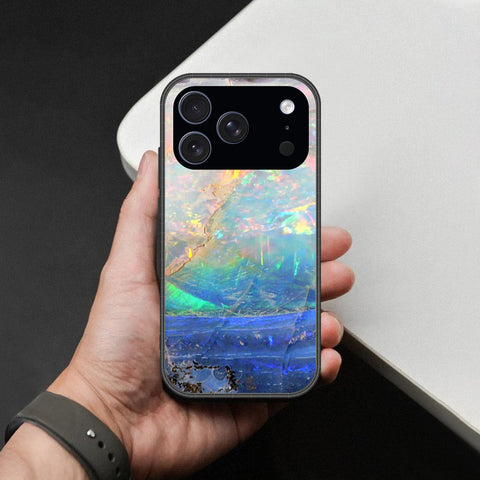 iPhone 17 Pro - Colorful Marble Series - HQ Ultra Shine Premium Infinity Glass Soft Silicon Borders Case
