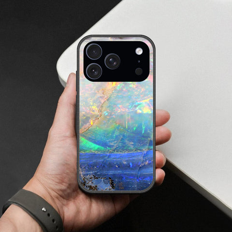 iPhone 17 Pro Max - Colorful Marble Series - HQ Ultra Shine Premium Infinity Glass Soft Silicon Borders Case