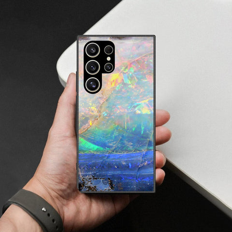 Samsung Galaxy S26 Ultra Cover - Colorful Marble Series - HQ Ultra Shine Premium Infinity Glass Soft Silicon Borders Case