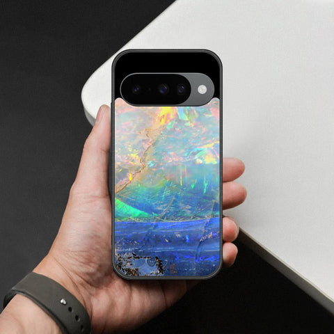 Google Pixel 10 Cover - Colorful Marble Series - HQ Ultra Shine Premium Infinity Glass Soft Silicon Borders Case
