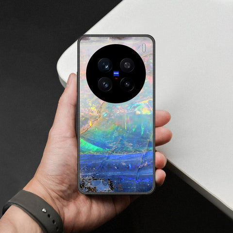 Vivo V7 Plus Cover - Colorful Marble Series - HQ Ultra Shine Premium Infinity Glass Soft Silicon Borders Case