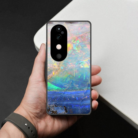Vivo S19 Cover - Colorful Marble Series - HQ Ultra Shine Premium Infinity Glass Soft Silicon Borders Case