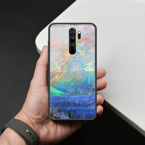 Xiaomi Redmi Note 8 Pro Cover - Colorful Marble Series - HQ Ultra Shine Premium Infinity Glass Soft Silicon Borders Case