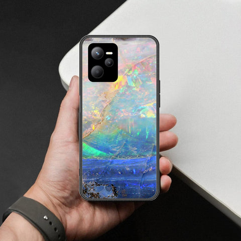 Realme Narzo 50A Prime Cover - Colorful Marble Series - HQ Ultra Shine Premium Infinity Glass Soft Silicon Borders Case