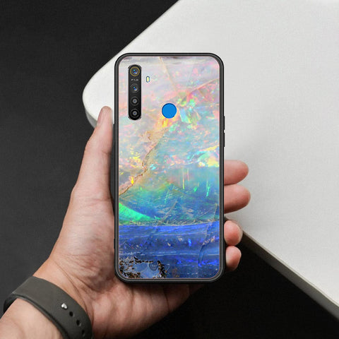 Realme Narzo 10 Cover - Colorful Marble Series - HQ Ultra Shine Premium Infinity Glass Soft Silicon Borders Case