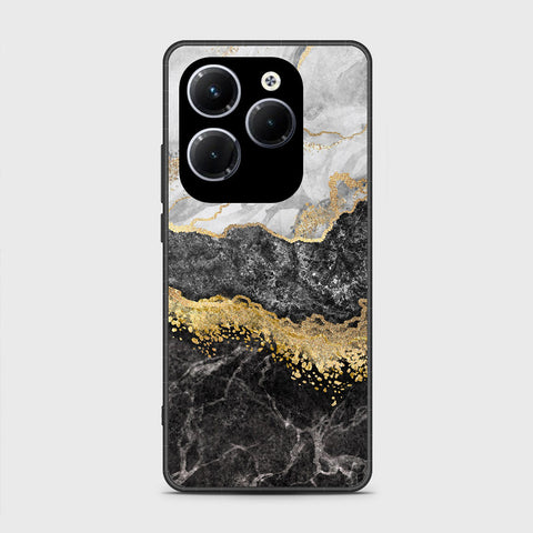 Infinix Hot 40 Cover- Colorful Marble Series - HQ Ultra Shine Premium Infinity Glass Soft Silicon Borders Case