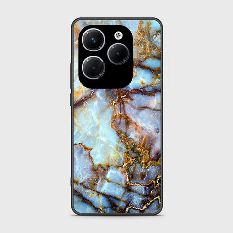 Infinix Hot 40 Cover- Colorful Marble Series - HQ Ultra Shine Premium Infinity Glass Soft Silicon Borders Case