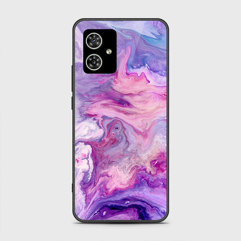 Motorola Moto G54 Cover- Colorful Marble Series - HQ Ultra Shine Premium Infinity Glass Soft Silicon Borders Case