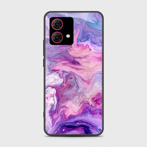 Motorola Moto G84 Cover - Colorful Marble Series - HQ Ultra Shine Premium Infinity Glass Soft Silicon Borders Case