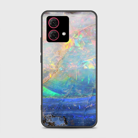 Motorola Moto G84 Cover - Colorful Marble Series - HQ Ultra Shine Premium Infinity Glass Soft Silicon Borders Case