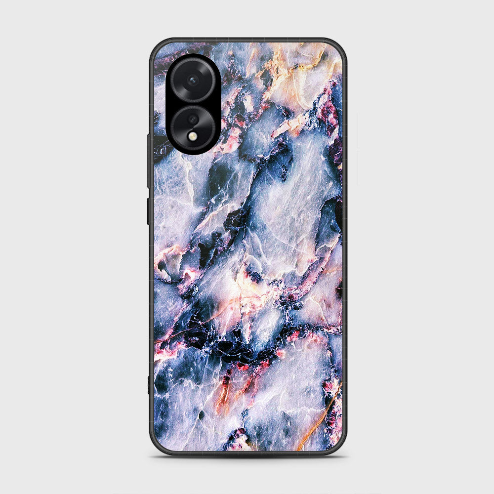 Oppo A38 Cover- Colorful Marble Series - HQ Ultra Shine Premium Infinity Glass Soft Silicon Borders Case